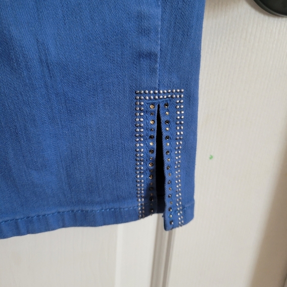 NYDJ Women's Blue Crop Pants Slimming Plus Size 16 - Picture 6 of 8